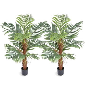 VEVOR Umetna palma 80x80x121.9 cm zelena