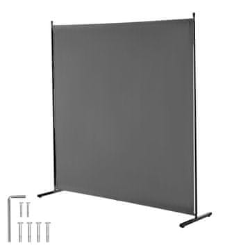 VEVOR Prostorilni razdelilnik enojna plošča 1810x1815x500 mm siva