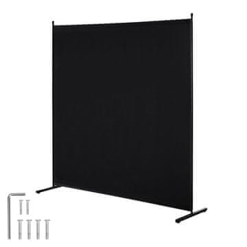 VEVOR Prostorilni razdelilnik enojna plošča 1810x1815x500 mm črna