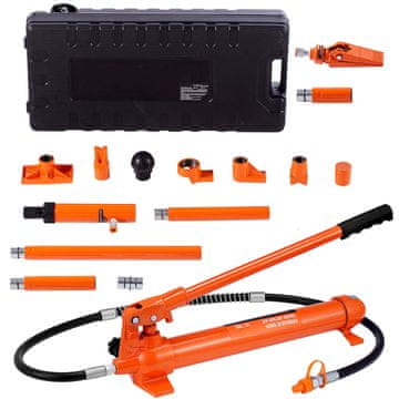 VEVOR Hidravlični ram komplet 10 ton Porta Power 440x92x85 mm rdeč
