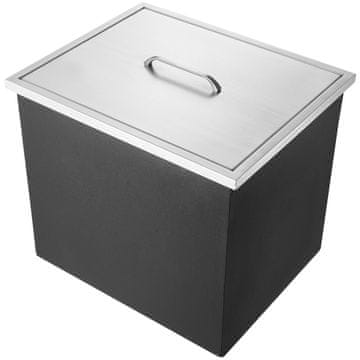 VEVOR Vgradni hladilnik za led 53.3x43.2x45.7 cm srebrn