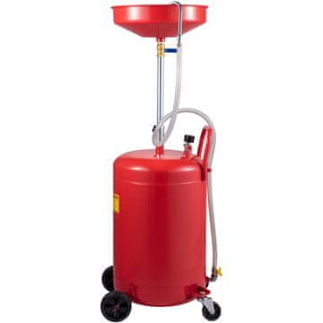 VEVOR Posoda za odtok olja 80 L, 60 cm, nastavljiva, prenosna s kolesi
