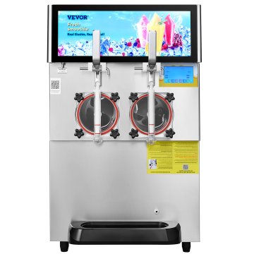 VEVOR Stroj za ledene napitke z dvojno posodo 570x680x925 mm 16L zamrznjen napitek