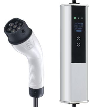 VEVOR Prenosni polnilec EV Tip 2 32A 7.36 kW 22 kW 7.5 m polnilni kabel črn