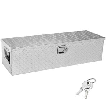 VEVOR Orodjarna za tovorno posteljo 99.1x33x25.4 cm srebrna