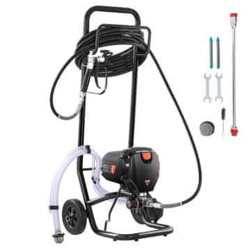 VEVOR Stojalo za barvanje, brezzračni električni razpršilnik, 750W, 3000PSI, nastavljiv voziček