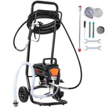 VEVOR Stojalo za barvanje brez zraka 950W 3000 PSI električno s kolesi