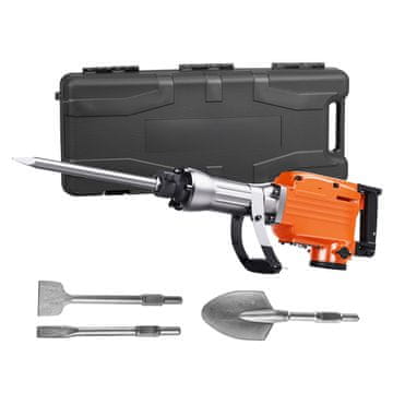 VEVOR Električni razbijalec JH-65 2200W, 4 sekirice, kladivo za rušenje