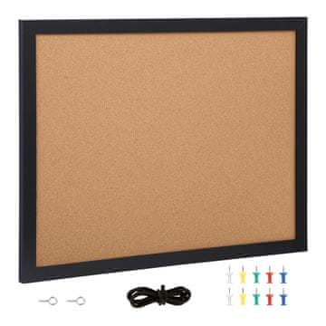 VEVOR Dvoslojna pluta za obvestila 45.7x60.9x1.8 cm rjava