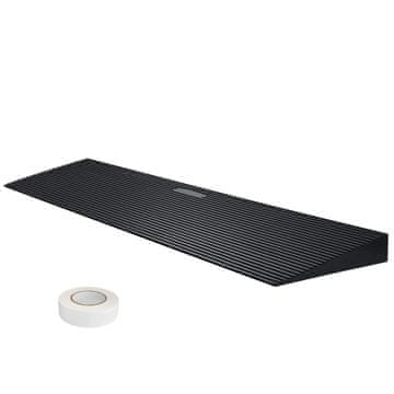VEVOR Pragovni nakladalni rob 90x20x4 cm, nedrseča guma, črna