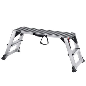 VEVOR Zložljiva delovna platforma 128x30x48.7 cm, nosilnost 299.4 kg, aluminij