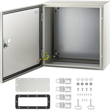 VEVOR Električna omarica SPT 40x40x20 cm sivo-bela