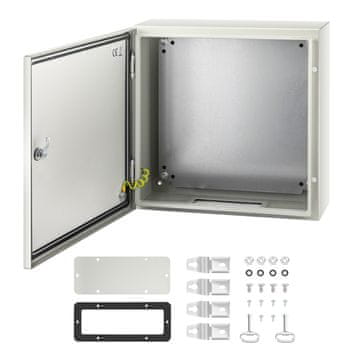 VEVOR Električna omarica SPT 50x50x15 cm sivo-bela