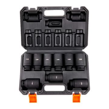 VEVOR Komplet udarnih nasadnih ključev 9-delni globoki metrični 29-38 mm 333x215x70 mm
