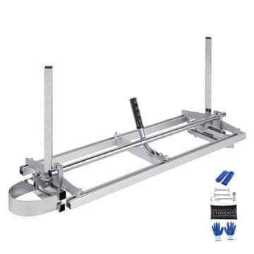VEVOR Prenosni žagin stroj 91.5x31.2x47.3 cm srebrne barve