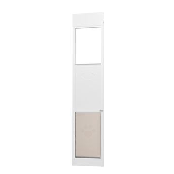VEVOR Vrata za psa za drsna steklena vrata nastavljiva višina 1927x2049 mm krilce 346x600 mm