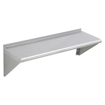 VEVOR Stenska polica 30.5x91.4 cm srebrna