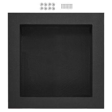 VEVOR Tuš niša enojna polica organizator 40.64x40.64x10 cm črna