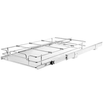 VEVOR Organizator omare, izvlečni drsni predal, 32x53x6 cm, srebrna