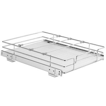 VEVOR Organizator omare z izvlečnim drsnim predalom 30.5x43.2 cm srebrne barve
