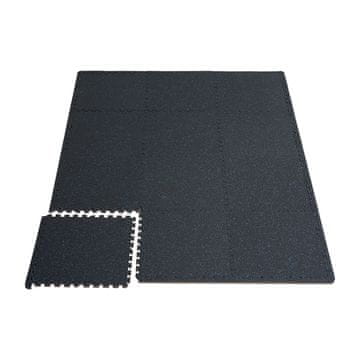 VEVOR Podloge za telovadnico 610x610x14 mm črne barve