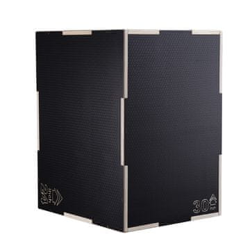 VEVOR Plyometrična skakalna škatla 3 v 1 50x60x76 cm črna