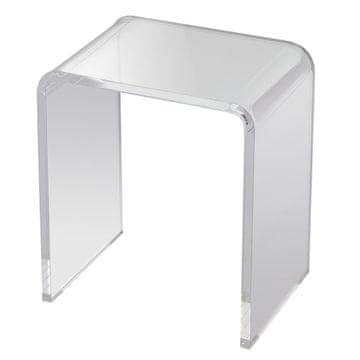 VEVOR Končna miza C-oblike iz akrila 41.5x30.5x46 cm prozorna