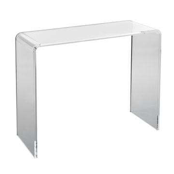 VEVOR Konsolna miza 96.4x38.1x74 cm prozorna