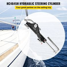 VEVOR Hidravlični krmilni cilinder HC4645H sprednja montaža za zunanje motorne čolne
