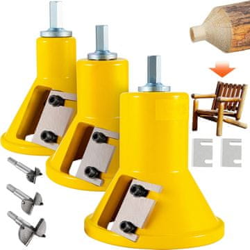 VEVOR Rezkar za čep 25.4x38x50.8 mm rdeč