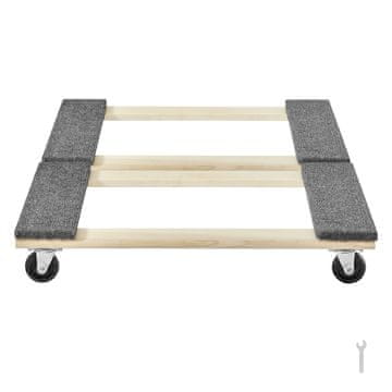 VEVOR Voziček za pohištvo 762x457.2x130 mm rjav