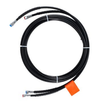 VEVOR Komplet hidravličnih cevi za krmiljenje 2 kosa 13.2x6090 mm črne barve