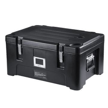 VEVOR Nosilec za posode za hrano, 36 qt zmogljivost, 62.7x43x31 cm, črna