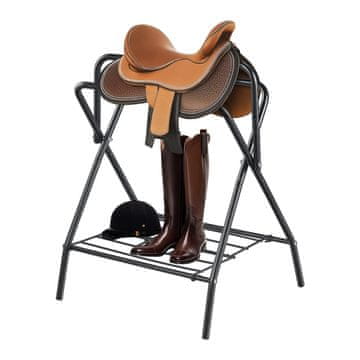 VEVOR Nosilec za sedlo 71.1x48.3x95.3 cm Črn Zložljiv