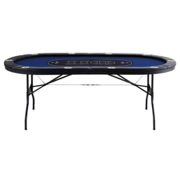 VEVOR Zložljiva poker miza za 10 igralcev, 214x107x76 cm, zložljiva