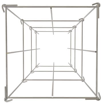VEVOR Kletka za paradižnik 30x30x117 cm srebrna