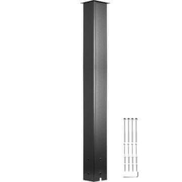 VEVOR Poštni nabiralnik, višina 109.5 cm, črna