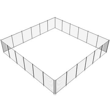 VEVOR Ograja za bazen 1.2x21.9 m črna