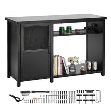 VEVOR Stojalo za akvarij 132x50x82 cm Črna shramba