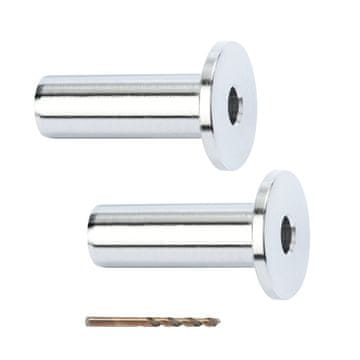 VEVOR Zaščitne tule za 3.2 mm jekleno vrvico, ograja 12.7x19.5 mm, srebrna