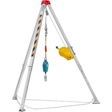 VEVOR Komplet za delo v omejenem prostoru, trinožnik, vitel 1179 kg, noge 2.43 m, kabel 30 m, nosilec, torba za shranjevanje