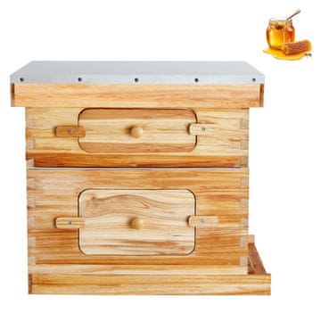 VEVOR Komplet za začetek satov FX1+1 562x462x515 mm rjav
