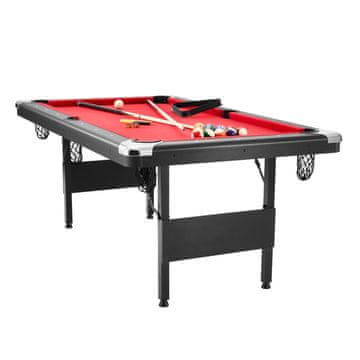 VEVOR Biljardna miza 192x109x81 cm Rdeča