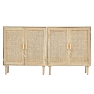 VEVOR Komplet 2 omaric 80x37.5x88 cm naravna shramba