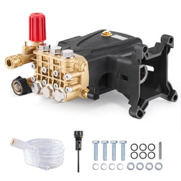 VEVOR Tlakovna črpalka za visokotlačno pranje, horizontalna triplex batna, gred 25.4 mm, 15 L/min, 276 bar