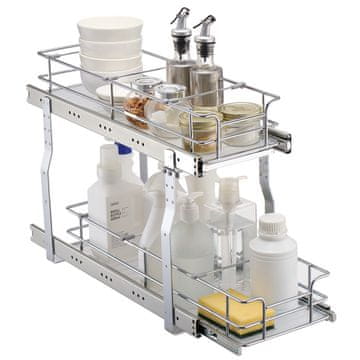 VEVOR Organizator omare, izvlečni drsni predal, 21x53.3x38.1 cm, jeklo