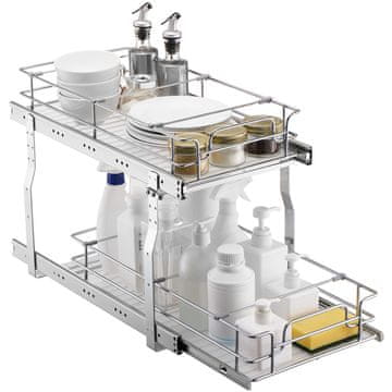 VEVOR Organizator omare, izvlečni drsni predal, 30.5x53.3x38.1 cm, jeklo
