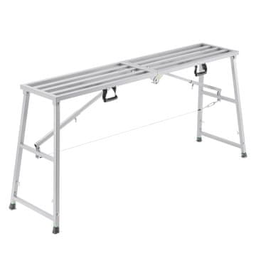 VEVOR Delovna platforma WBS-023 1865x535x900 mm Nastavljiva višina Zložljiva