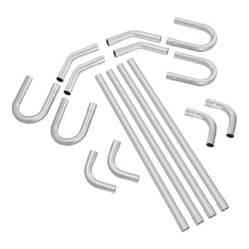 VEVOR Izpušni komplet 16 kosov Univerzalni DIY izpušni cevni set 57.15x1200 mm pocinkan
