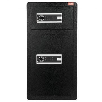 VEVOR Varnostna omarica SS-830SM 830x430x390 mm Črna